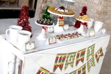 17 snack table at an ugly sweater party