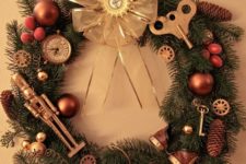 21 steampunk Christmas wreath