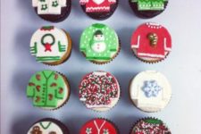 23 ugly sweater cupcakes