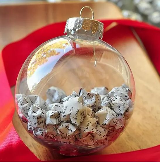 DIY Filled Glass Christmas Ornaments 