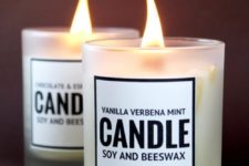DIY soy candles with Christmas scents