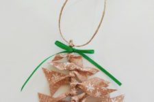 DIY ribbon Christmas tree ornaments