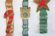 DIY Christmas ribbon ornament