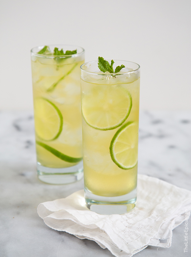 DIY green tea cold brew cocktail