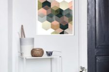 04 hexagon wall art that you can make yourself