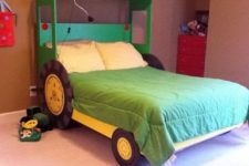 06 a tractor bed is another popular option for boys’ rooms