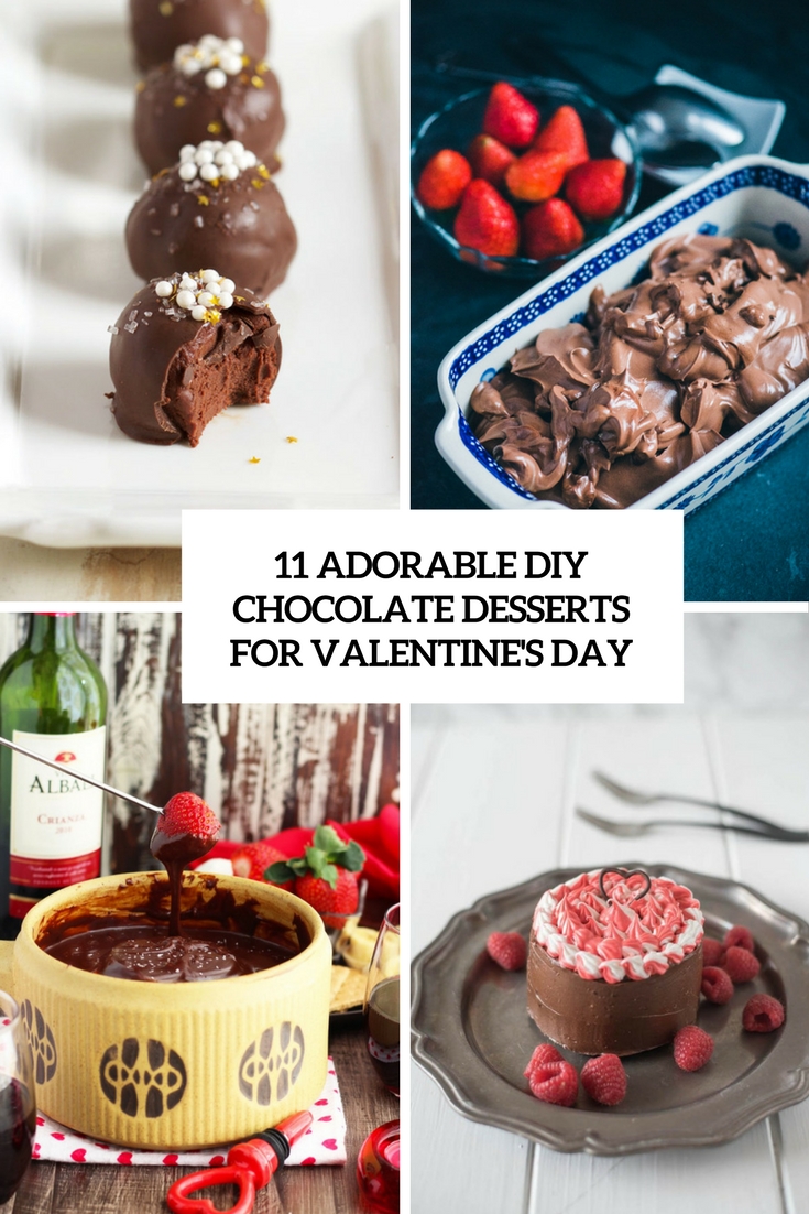11 Adorable DIY Chocolate Desserts For Valentine’s Day