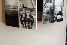 15 family photos display and a TV cover in one