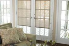 18 roller shades wwill give you bot light and privacy when needed