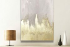 18 stunning off-white canvas wall art with touches of gold