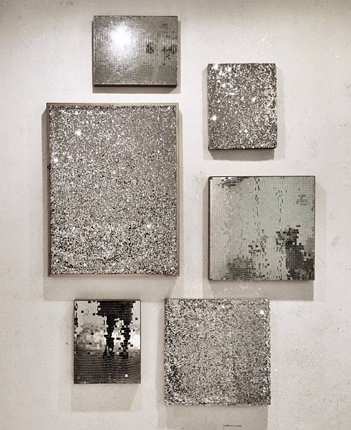 silver wall art composition will add a touch of glam