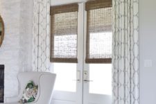 23 patterned curtains and bamboo shades for style and privacy