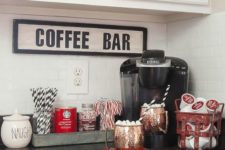 25 small nook coffee station with all the sweets necessary