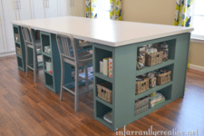 DIY oversized craft table