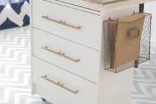 DIY IKEA Rast hack into a craft table