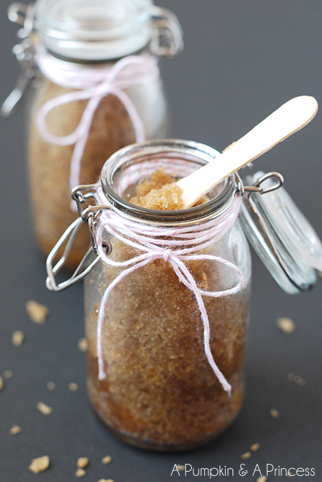 DIY honey brown sugar and vanilla scrub (via www.shelterness.com)