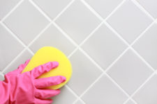 how to clean grout with homemade means