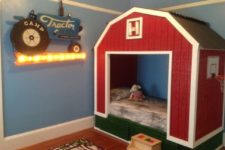 13 a barn bed is an adorable option for a rustic room