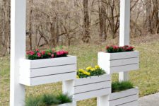 14 vertical crate planter system for your porch