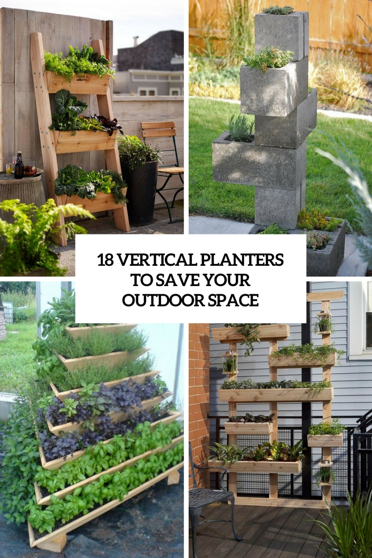18 Vertical Planters To Save Your Outdoor Space