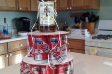 18 whiskey and Coca Cola birthday cake instead of a traditional one