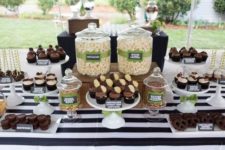 19 chocolate dessert bar for a man 50th birthday party
