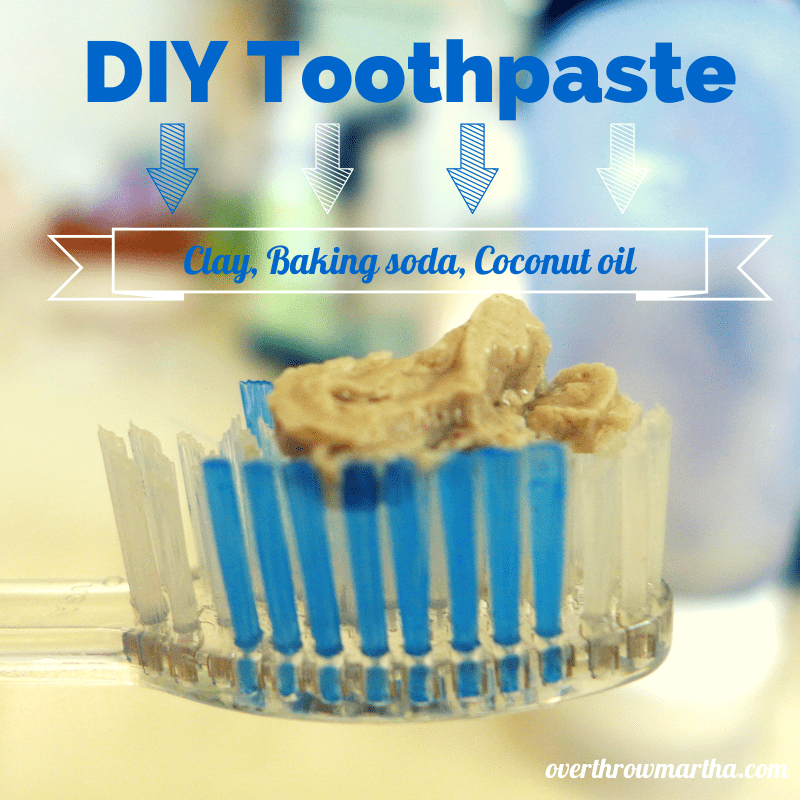 DIY baking soda and clay toothpaste