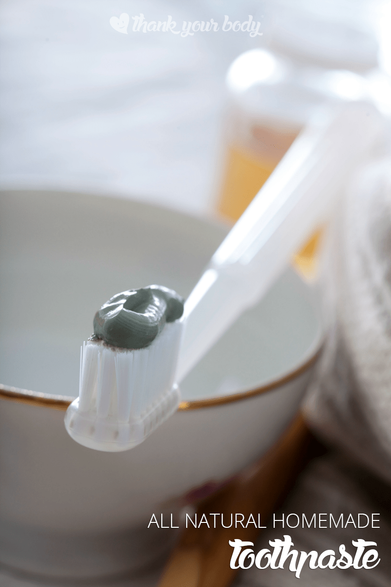 DIY bentonite clay toothpaste