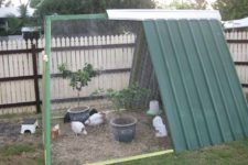 DIY upcycled chicken coop