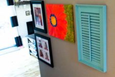 how to cover an air vent with an old shutter