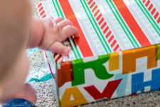 DIY ribbon box for babies