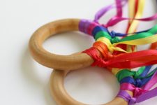 DIY dancing ribbon rings for kids