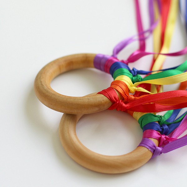 DIY dancing ribbon rings for kids