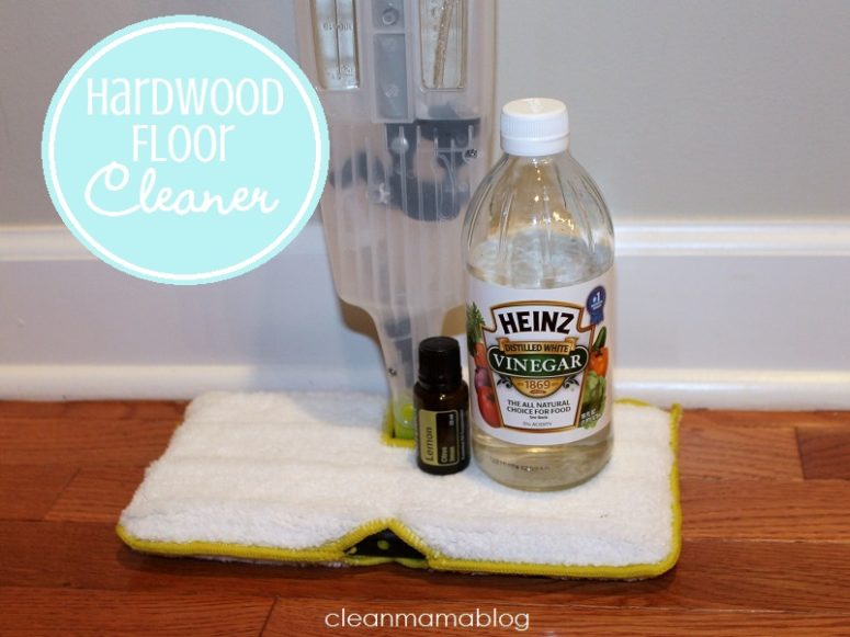 DIY hardwood floor cleaner with vinegar (via www.cleanmama.net)