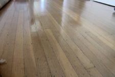 DIY wood floor polish