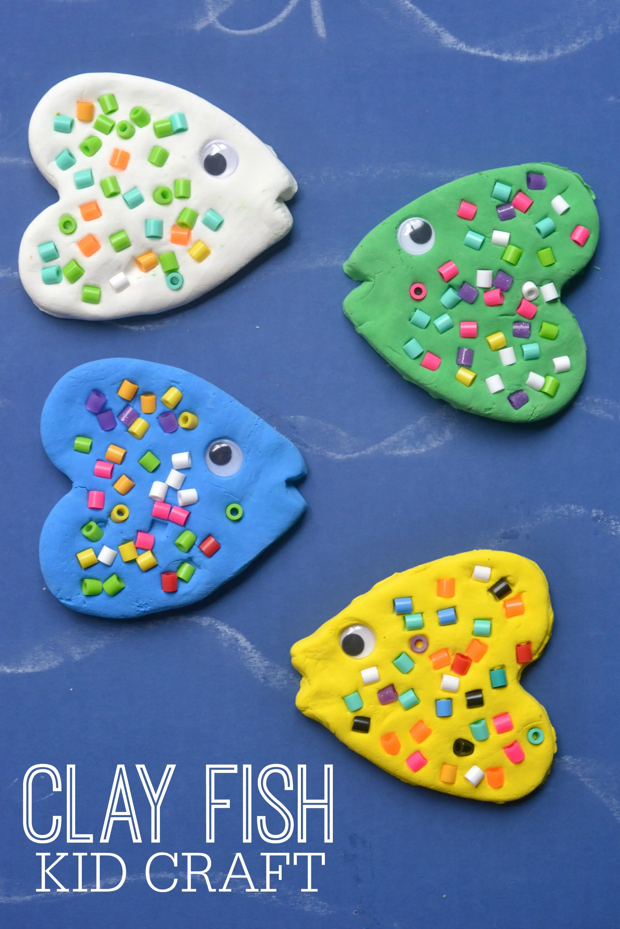 DIY clay fish craft for kids