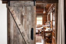 03 distressed barn doors echo with floors and ceilings