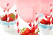 04 hot air balloons with fresh strawberries are fun and tasty