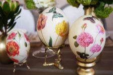 07 floral decoupage Easter eggs for exquisite decor
