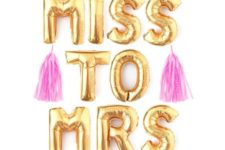 08 Miss To Mrs tassel garland for bold bachelorette party decor