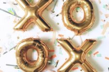 10 gold XO balloons are amazing for any kind of girls’ party