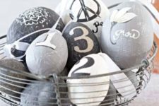 10 modern wrapped and decaled Easter eggs for decor