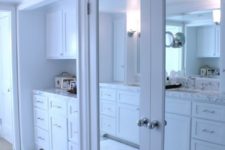 20 simple white frame mirrored closet doors to make your space look bigger
