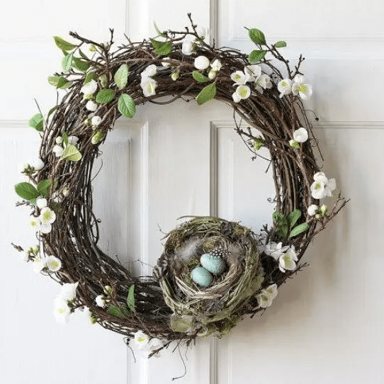 a cute spring wreath