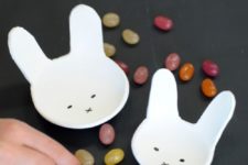 DIY bunny clay Easter bowls