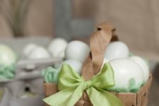 DIY paper Easter egg baskets from grocery bags