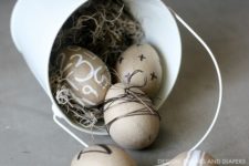 DIY paper mache Easter eggs