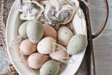 soft pastel speckled eggs look awesome