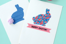 DIY washi tape Easter bunny cards