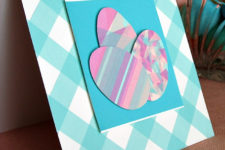 DIy pastel washi tape Easter egg cards